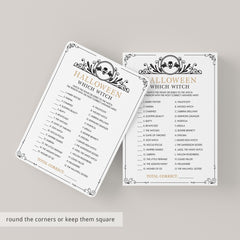 Which Witch Halloween Party Game Printable