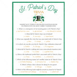 St. Patrick's Day Trivia Printable & Virtual Quiz Templates by LittleSizzle