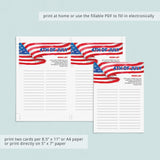 Easy 4th of July Game for Large Groups Printable