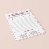 4 (Virtual) Valantine's Day Party Games Instant Download