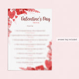 Valentine's Day Trivia Questions and Answers Printable
