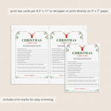 Guess The Christmas Carol Game with Answers Printable