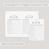 Who Knows The Bride Best Game Printable Modern Minimalist