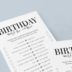 Born in 1938 85th Birthday Party Games Bundle For Men